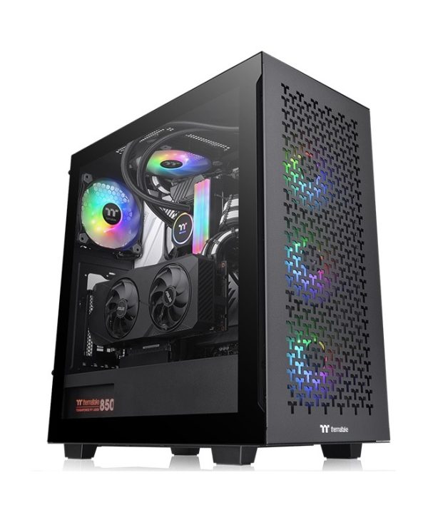 Thermaltake V350 TG ARGB Air Tempered Glass Mid Tower Black CA-1S3-00M1WN-03