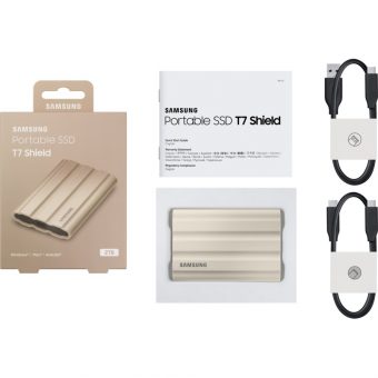 Samsung Portable SSD T7 Shield 2TB Beige MU-PE2T0K/EU - Image 5