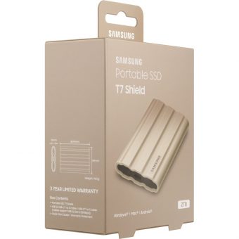 Samsung Portable SSD T7 Shield 2TB Beige MU-PE2T0K/EU - Image 7