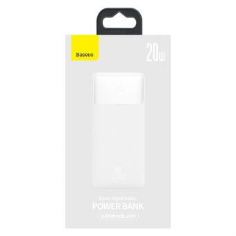 Baseus Bipow Overseas Edition Power Bank 10000mAh 20W White PPBD050502 - Image 6