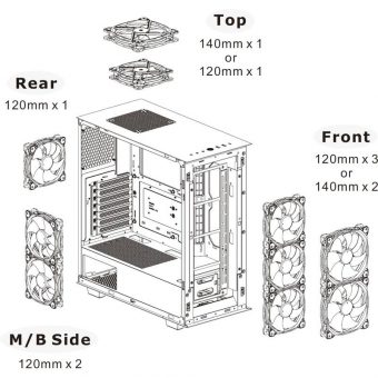 Thermaltake V350 TG ARGB Midi Tower Air Snow Edition White CA-1S3-00M6WN-03 - Image 7