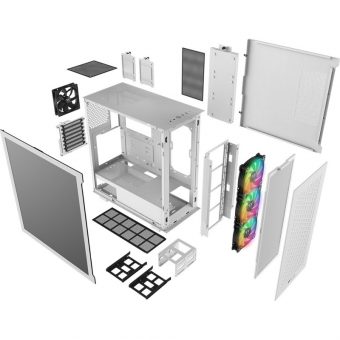 Thermaltake V350 TG ARGB Midi Tower Air Snow Edition White CA-1S3-00M6WN-03 - Image 8