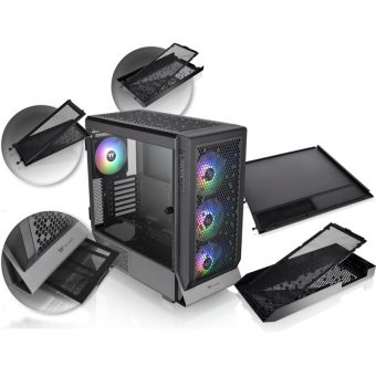 Thermaltake Ceres 500 TG ARGB Mid Tower Black CA-1X5-00M1WN-00 - Image 8