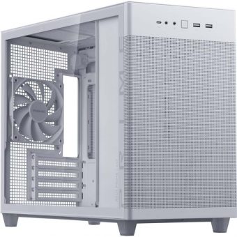 Asus Prime AP201 Mini Tower Tempered Glass White 90DC00G3-B39010