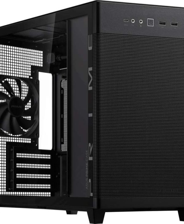 Asus Prime AP201 Mini Tower Tempered Glass Black 90DC00G0-B39010