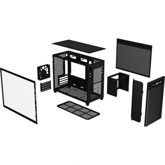 Asus Prime AP201 Mini Tower Tempered Glass Black 90DC00G0-B39010 - Image 8