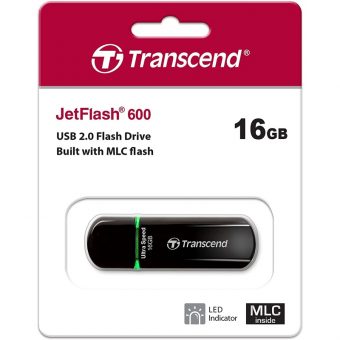 Transcend JetFlash 600 16GB USB-A 2.0 Black TS16GJF600 - Image 2