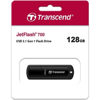 Transcend JetFlash 700 128GB USB-A 3.1 Black TS128GJF700 - Image 2