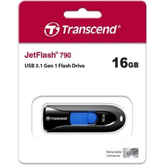 Transcend JetFlash 790 16GB USB-A 3.1 Black TS16GJF790K - Image 2