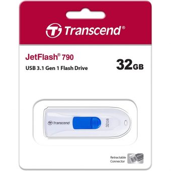 Transcend JetFlash 790 32GB USB-A 3.1 White TS32GJF790W - Image 2