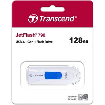 Transcend JetFlash 790 128GB USB-A 3.1 White TS128GJF790W - Image 2