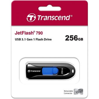 Transcend JetFlash 790 256GB USB-A 3.1 Black TS256GJF790K - Image 2