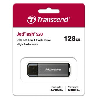 Transcend JetFlash 920 128GB USB-A 3.2 Grey TS128GJF920 - Image 2