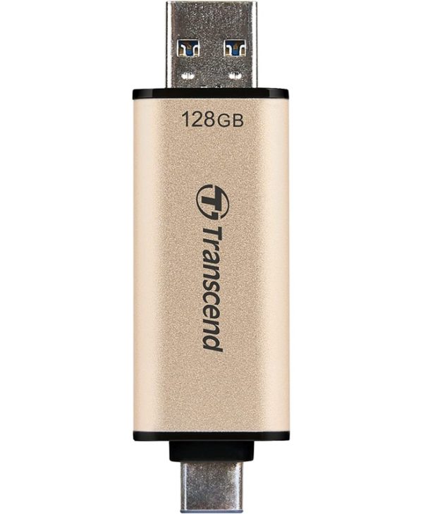Transcend JetFlash 930c Dual 128GB USB-A/C 3.2 Gold TS128GJF930C