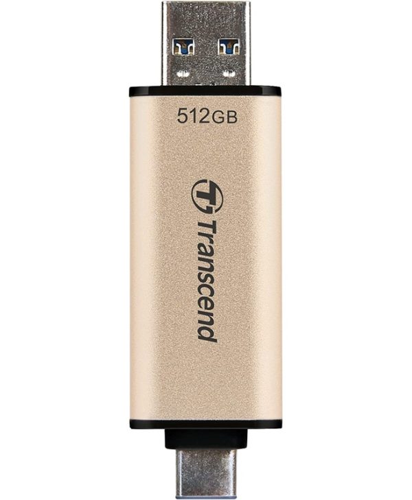 Transcend JetFlash 930c Dual 512GB USB-A/C 3.2 Gold TS512GJF930C