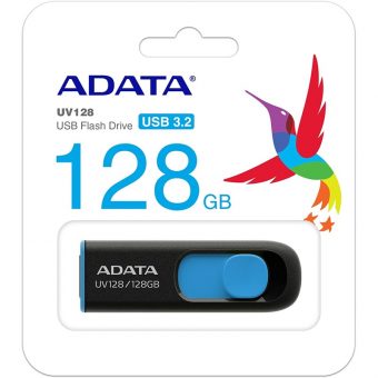 Adata UV128 128GB USB-A 3.2 Black AUV128-128G-RBE - Image 2
