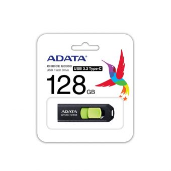Adata UC300 128GB USB-C 3.2 Black ACHO-UC300-128G-RBK/GN - Image 2