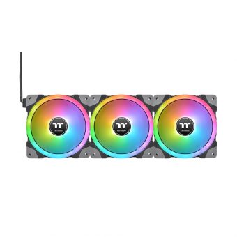 Thermaltake SWAFAN EX14 RGB 14cm Case Fan Black 3-Pack CL-F144-PL14SW-A