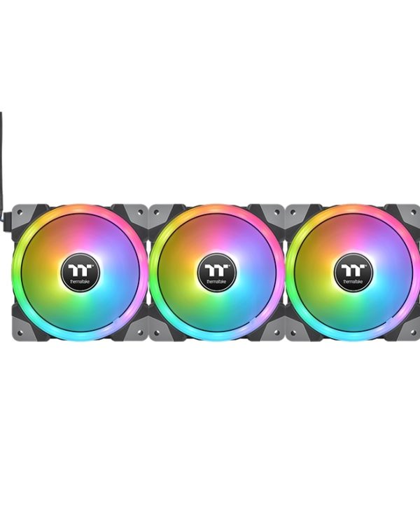Thermaltake SWAFAN EX14 RGB 14cm Case Fan Black 3-Pack CL-F144-PL14SW-A