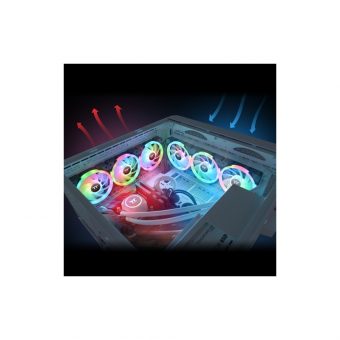 Thermaltake SWAFAN EX14 RGB 14cm Case Fan Black 3-Pack CL-F144-PL14SW-A - Image 6