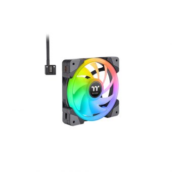 Thermaltake SWAFAN EX12 RGB 12cm Case Fan Black 3-Pack CL-F143-PL12SW-A - Image 2