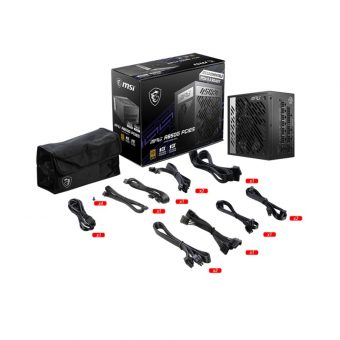 MSI MPG A850G 850W 13.5cm Fan Fully Modular 80+Gold 306-7ZP7B11-CE0 - Image 5