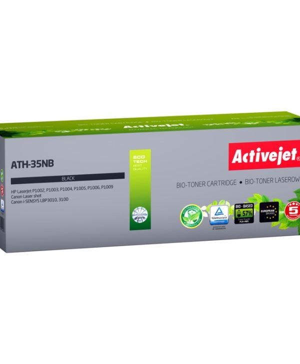 Activejet ATH-35NB BIO Eco Toner for HP 35A CB435A  and Canon CRG-712 Black 1.8K Pgs