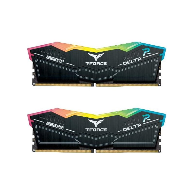 1 TeamGroup T-Force Delta RGB 32GB (2 x 16GB) 6000MHz CL30 DDR5 Black FF3D532G6000HC30DC01 - Image 1