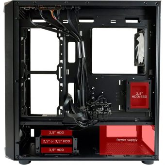 LC-Power 804B Obsession X RGB Midi Tower Tempered Glass Black LC-804B-ON - Image 9