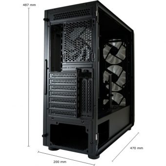 LC-Power 804B Obsession X RGB Midi Tower Tempered Glass Black LC-804B-ON - Image 14
