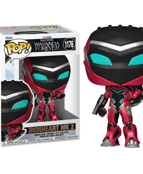 Funko Pop! Marvel: Black Panther Wakanda Forever - Iron Heart MK 2 #1176 Bobble-Head 889698667173
