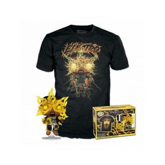 Funko Pop! & Tee (Adult): Spider-Man No Way Home S3 - Electro(Glows in the Dark) Vinyl Figure & T-Shirt(L) 889698676595