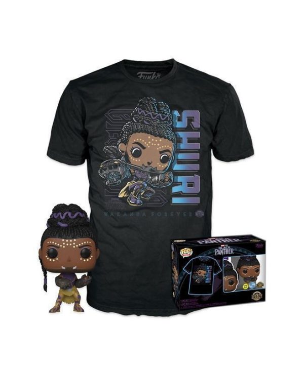 Funko Pop! & Tee (Adult): Marvel Black Panther - Shuri Vinyl Figure & T-Shirt (XL) 889698648806