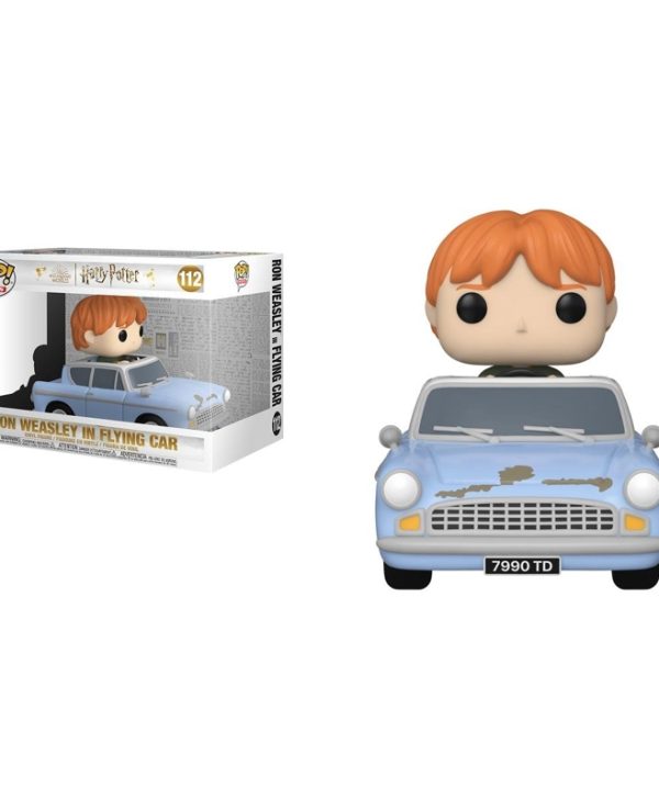 Funko Pop! Rides Super Deluxe: Harry Potter Chamber of Secrets Anniversary 20th - Ron Weasley in Flying Car 889698656542