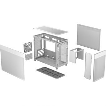 Asus Prime AP201 Mini Tower Mesh White 90DC00G3-B39000 - Image 9