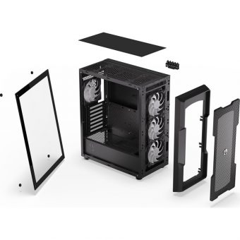 Endorfy Regnum 400 ARGB Midi Tower Tempered Glass Black EY2A009 - Image 13
