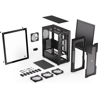 Endorfy Regnum 400 ARGB Midi Tower Tempered Glass Black EY2A009 - Image 14