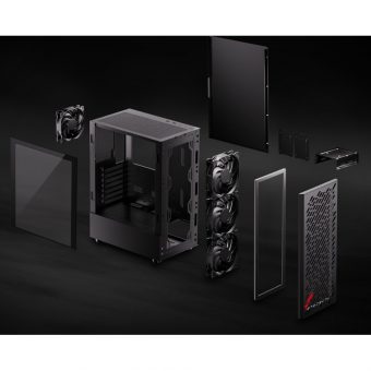 ADATA XPG Valor Air Midi Tower Tempered Glass Black 75261054 - Image 2