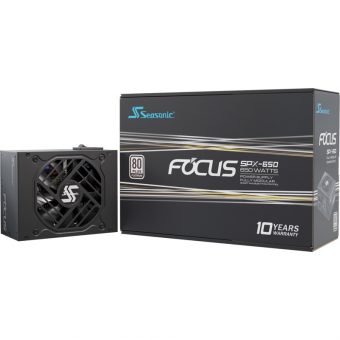Seasonic Focus SPX 650W 9.2cm Fan Fully Modular 80+ Platinum Black FOCUS-SPX-650