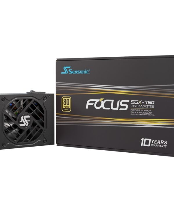 Seasonic Focus SGX 750W 9.2cm Fan Fully Modular 80+ Gold Black FOCUS-SGX-750