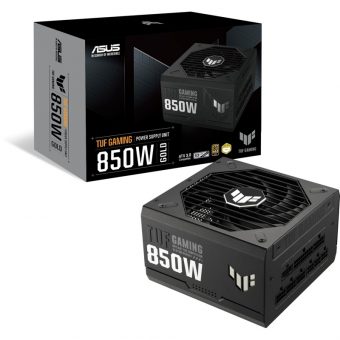 Asus TUF Gaming 850W 13.5cm Fan Fully Modular 80+ Gold PCIe 5.0 Black 90YE00S2-B0NA00 - Image 2