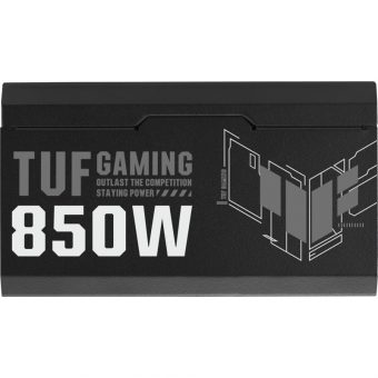 Asus TUF Gaming 850W 13.5cm Fan Fully Modular 80+ Gold PCIe 5.0 Black 90YE00S2-B0NA00 - Image 8