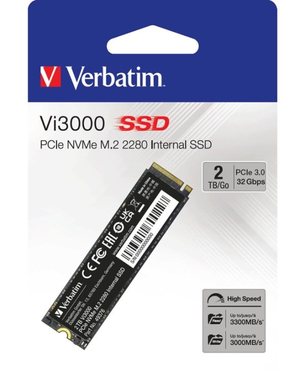 Verbatim Vi3000 2TB M.2 2280 NVMe PCIe Gen3.0 x4