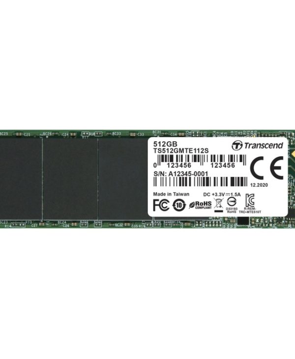 Transcend MTE112S 512GB  M.2 2280 NVMe PCIe Gen3.0 x4 TS512GMTE112S