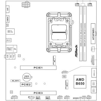ASRock B650M HDV/M.2 90-MXBLA0-A0UAYZ - Image 6