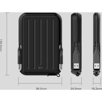 Silicon Power A66 5TB 2.5" USB 3.0 Black/Blue SP050TBPHD66LS3B - Image 4