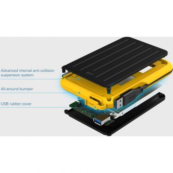 Silicon Power A66 5TB 2.5" USB 3.0 Black/Blue SP050TBPHD66LS3B - Image 6