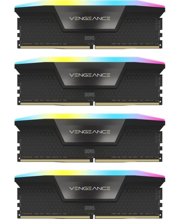 Corsair Vengeance RGB 64GB (4x16GB) 6600MHz DDR5 Black CMH64GX5M4B6600C32
