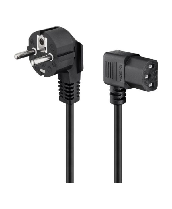 Goobay Power Cable Chuko Male To Angled IEC-C13 5m Black 93119