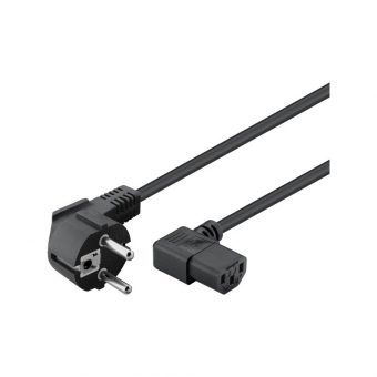 Goobay Power Cable Chuko Male To Angled IEC-C13 5m Black 93119 - Image 2